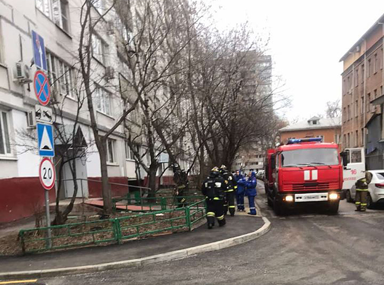 В Москве в доме, жители которого жаловались на засилье бомжей, произошел пожар