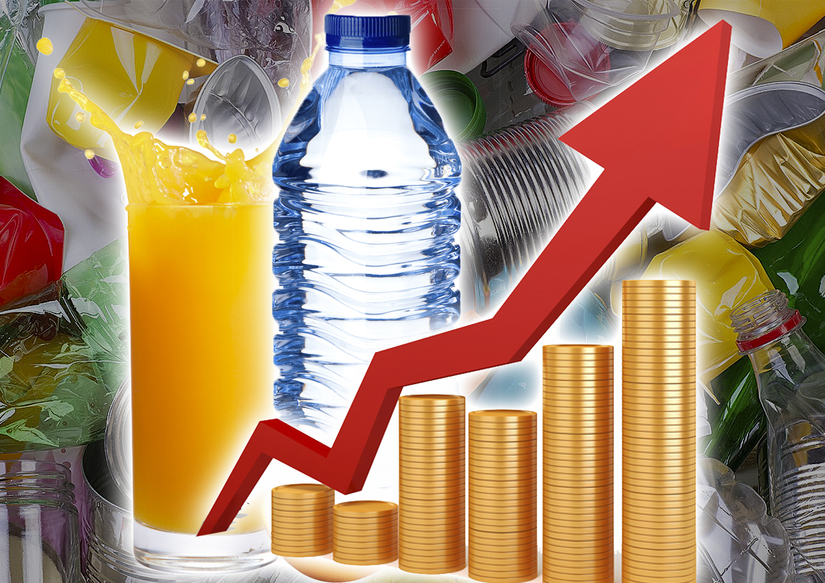 Повышение нормативов утилизации упаковки может взвинтить цены на соки и бутилированную воду
